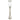 34" Radiant Small Glass Candle Hurricane - Silver