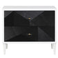 Dubni - Accent Table - White & Black Finish