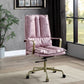 Tinzud - Office Chair - Pink Top Grain Leather