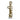 Metal 21" Abstract Table Deco - Gold