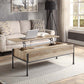 Brantley - Coffee Table - Oak & Sandy Black Finish - 18"