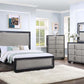 Nicola - Ek Bed - Silver PU & Black Finish