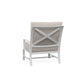 Bristol - Club Chair Canvas Flax, With Self Welt - Canvas Flax / White