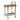 31" Marble Shelf Bar Cart - Gold