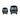 Knobby Feet Reactive Finish Planters (Set of 2) - Blue