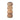 Wood 7" Ribbed Votive Holder - Brown
