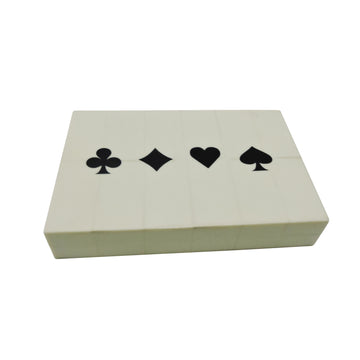 7" Cards & Dice Box - White / Black