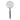 10" x 4 Vines Handle Magnifying Glass - White / Blue