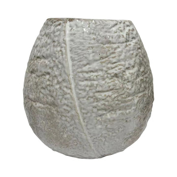 Ceramic Round Vase - Ivory