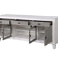 Katia - TV Stand - Rustic Gray & White Finish