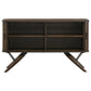 Wes - 2 Door Sideboard Buffet Storage Cabinet - Dark Walnut