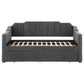 Kingston - Upholstered Twin Daybed With Trundle - Charcoal
