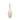 23" Meira Leaf Topper Glass Bottle - Ivory / Beige