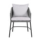 Ditas - Outdoor Patio Dining Chair - Black / Gray