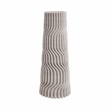 14" Shelvin Small 3D Printed Porcelain Vase - Multi