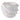 7" x 7" Flutter Trim Planter - White