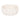 Wood 9" Scalloped Bowl - White