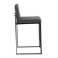 Fuji - High Back Counter Stool - Black Legs