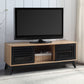 Gamaliel - TV Stand - Oak & Espresso Finish