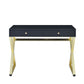 Coleen - Vanity Desk - Black & Brass Finish - 31"