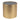 Wood 24" Black Glass Side Table - Gold