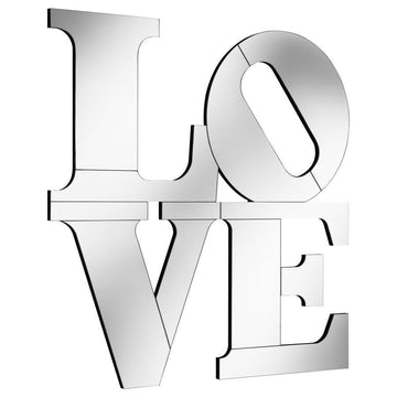 Keiran - Love Lettered Wall Mirror - Silver