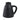 8" x 8" Terracotta Vase With Handle - Black