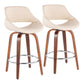 Fabrico - Fixed-Height Counter Stool - Round Footrest (Set of 2)