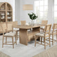 Kailani - 7 Piece Wood Counter Height Dining Set - Beige Oak