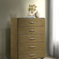 Amsbury - 5-Drawer Chest Of Drawers - Nutmeg