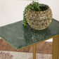 Vicente - Marble Top C-Shaped Sofa Side Table