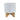 Textured Planter With Stand 8" - White