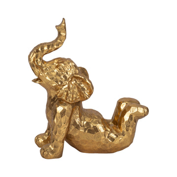 10" Yoga Elephant - Gold