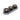 Glass 3 Lotus Mirrored Candle Holder 13" - Black