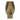 12" Nadia Metal Oval Vase - Gold