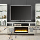 Noralie - TV Stand - Mirrored & Faux Diamonds - 32"