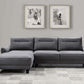 Caspian - Upholstered Curved Arm Chaise Sectional Sofa