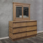 Coimbra - Cabinet Mirror - Rustic Natural Tone