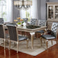 Amina - 6 Dining Table - Champagne