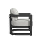 Malibu - Club Chair - Black / White