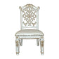 Vendom - Side Chair (Set of 2) - PU & Antique Pearl Finish - 48"