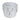7" Floral Applique Planter - White