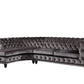 Atesis - Sectional Sofa - Dark Gray Velvet