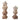 14" / 19" Kirby Abstract Ombre Statuary (Set of 2) - Light Brown