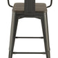 Cavalier - Metal Bar Chair (Set of 2) - Dark Elm And Matte Black