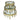 9" / 12" / 14" Nevis Glass And Aluminum Risers (Set of 3) - Gold