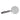 9" x 4" Geo Handle Magnifying Glass - Black / White