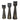 Cali Aluminuminum Candle Holders (Set of 3) - Black