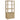 Laurelton - 3-Shelf Media Tower Tall Pier Cabinet - Light Oak