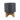 Planter With Wood Stand 8" - Matte Gray